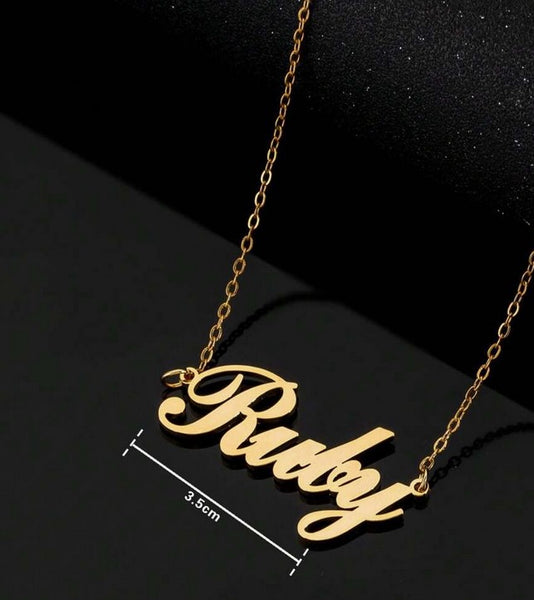 Personalized Name Necklace For Women, Gold Color, Non-Fading