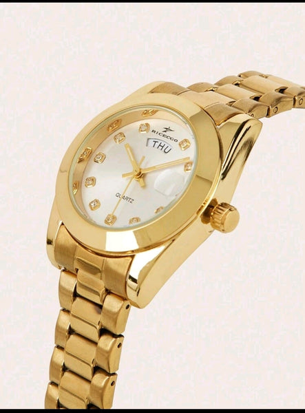 Classic Calendar Display Quartz Watch For Women