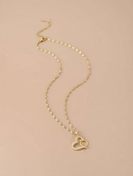 Sparkling Heart Pendant Necklace