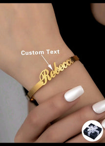 Customized Women's Stainless Steel Name Adjustable Bracelet