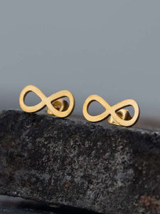 Sparkling infinity Design Stud Earrings