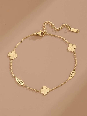 Sparkling Flower Decor Anklet