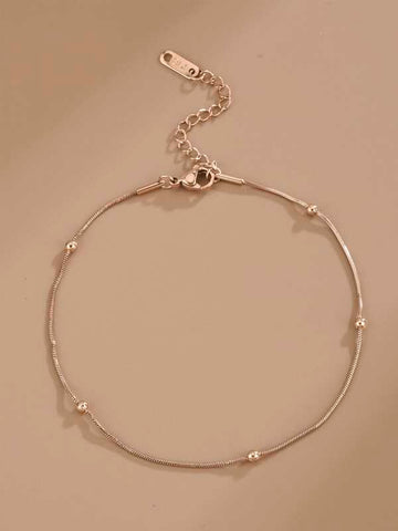 Sparkling Simple Stainless Steel Anklet