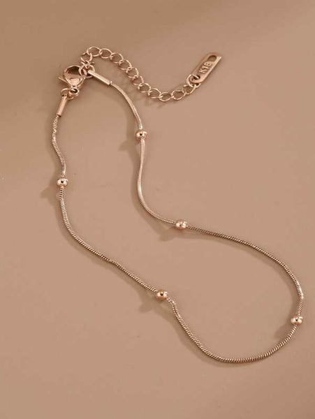 Sparkling Simple Stainless Steel Anklet