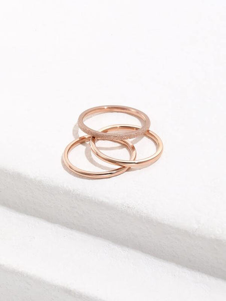 Sparkling 3pcs Simple Ring